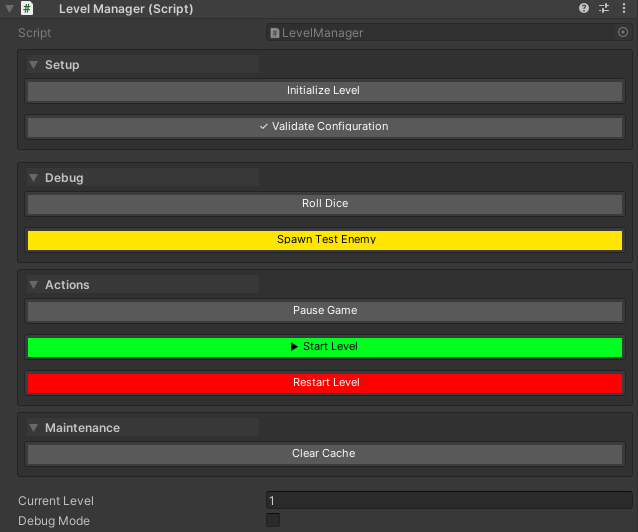 Full inspector showing all parameter features working together